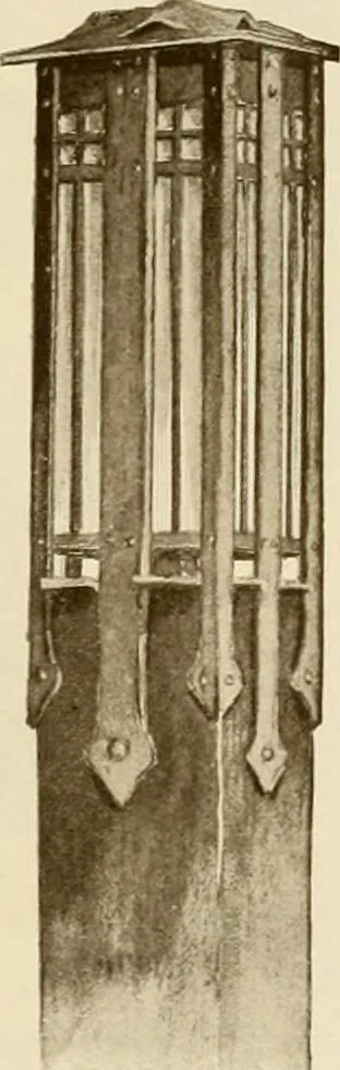 An illustration from Craftsman furnishings for the home made by Gustav Stickley, The Craftsman, Inc., Eastwood, N. Y., 1912, leaf 12