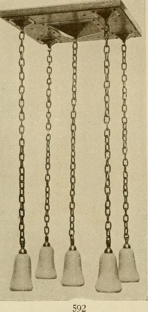 An illustration from Craftsman furnishings for the home made by Gustav Stickley, The Craftsman, Inc., Eastwood, N. Y., 1912, leaf 15
