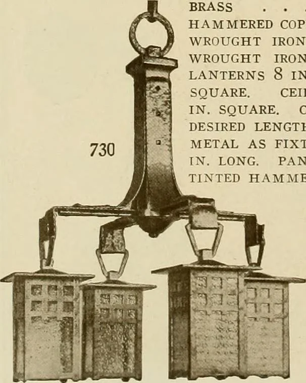 An illustration from Craftsman furnishings for the home made by Gustav Stickley, The Craftsman, Inc., Eastwood, N. Y., 1912, leaf 15