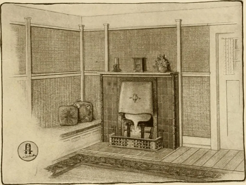 An illustration from Craftsman furnishings for the home made by Gustav Stickley, The Craftsman, Inc., Eastwood, N. Y., 1912, leaf 18