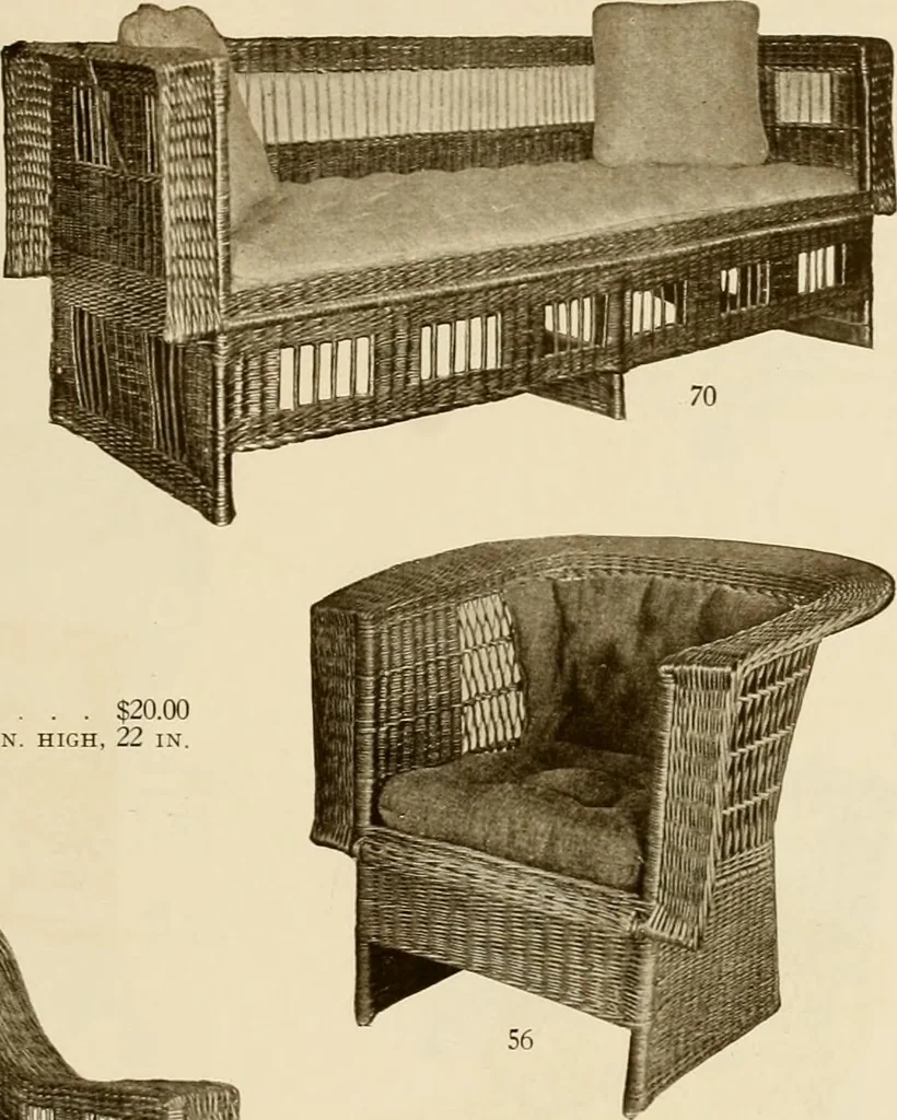 An illustration from Craftsman furnishings for the home made by Gustav Stickley, The Craftsman, Inc., Eastwood, N. Y., 1912, leaf 24