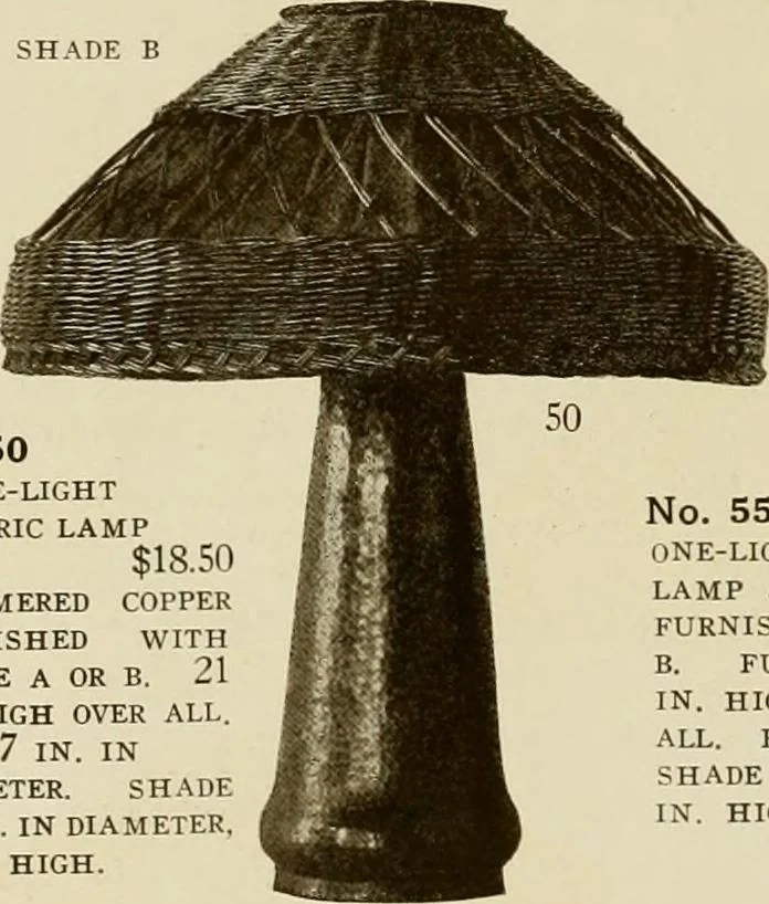 An illustration from Craftsman furnishings for the home made by Gustav Stickley, The Craftsman, Inc., Eastwood, N. Y., 1912, leaf 7