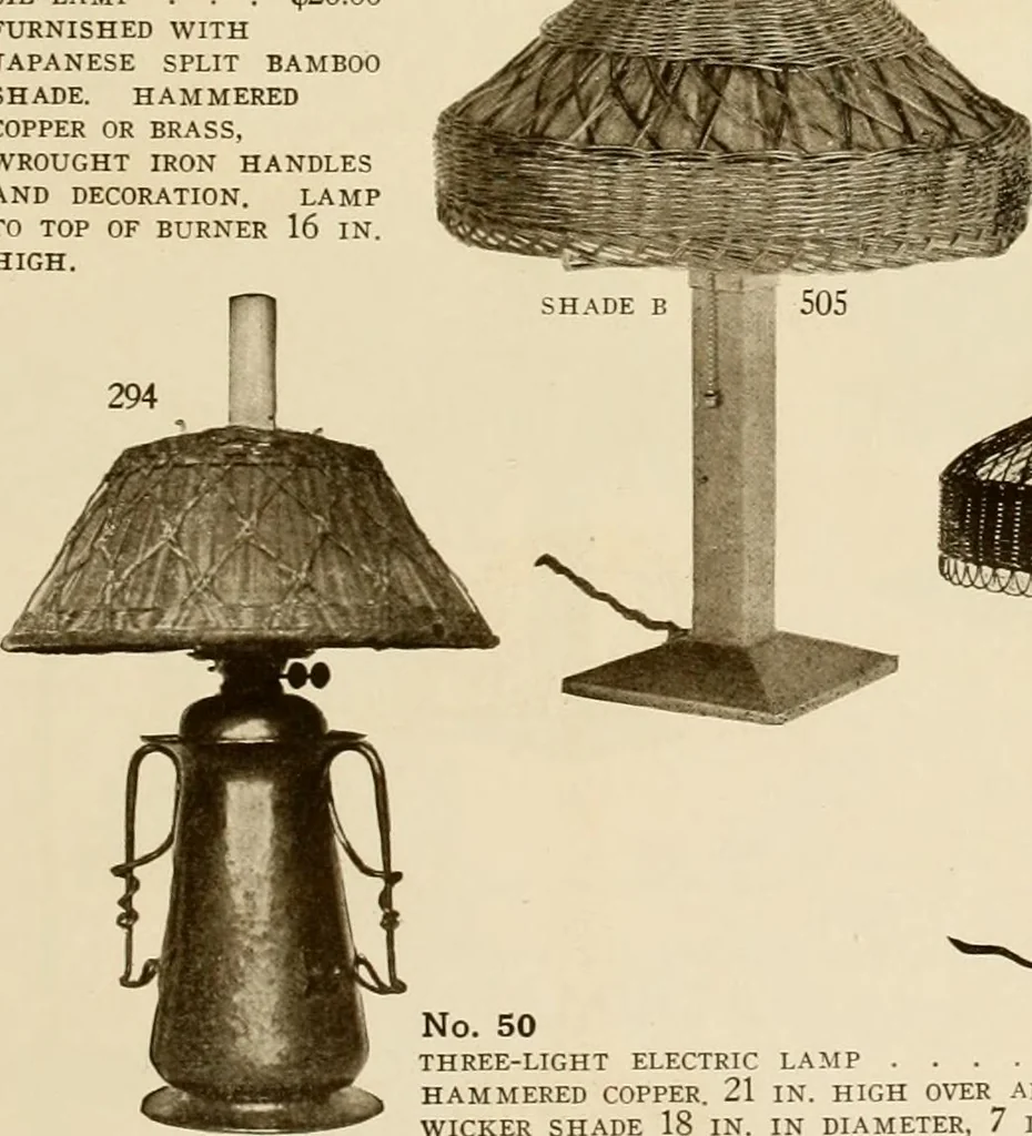 An illustration from Craftsman furnishings for the home made by Gustav Stickley, The Craftsman, Inc., Eastwood, N. Y., 1912, leaf 8