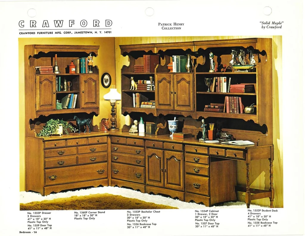 An illustration from Crawford Furniture Manufacturing Corporation 1973, 1973, leaf 10