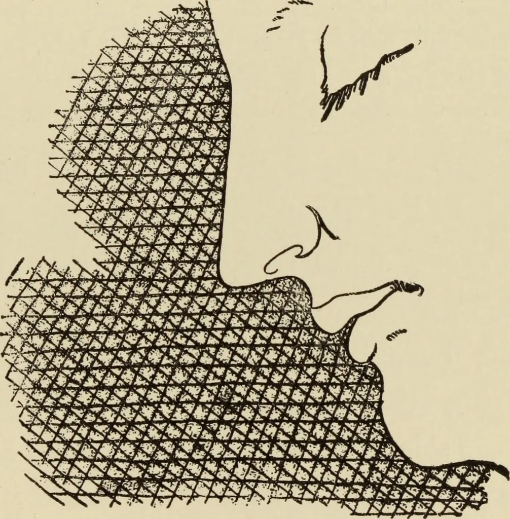 An illustration from Crayon portraiture; complete instructions for making crayon portraits on crayon paper and on platinum, silver, and bromide enlargements, also directions for the use of transparent liquid water colors and for making French crystals, 1892, leaf 68