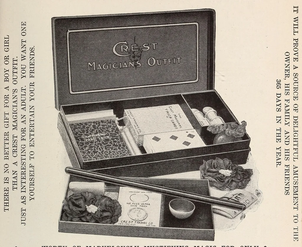 An illustration from The crest magician, 1907, leaf 133