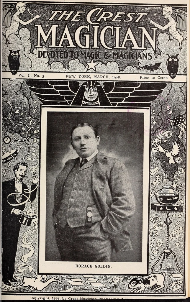 An illustration from The crest magician, 1907, leaf 91