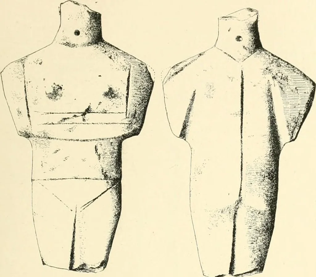 An illustration from Cretan pictographs and prae-Phoenician script. With an account of a sepulchral deposit at Hagios Onuphrios near Phaestos in its relation primitive Cretan and Aegean culture, 1895, leaf 140