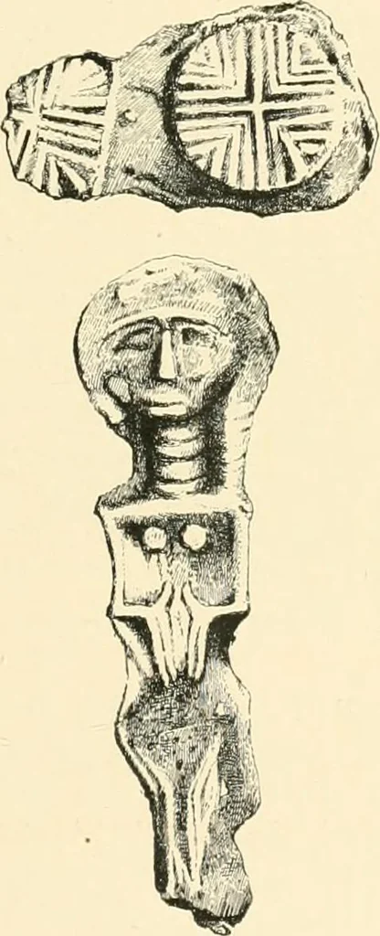 An illustration from Cretan pictographs and prae-Phoenician script. With an account of a sepulchral deposit at Hagios Onuphrios near Phaestos in its relation primitive Cretan and Aegean culture, 1895, leaf 146