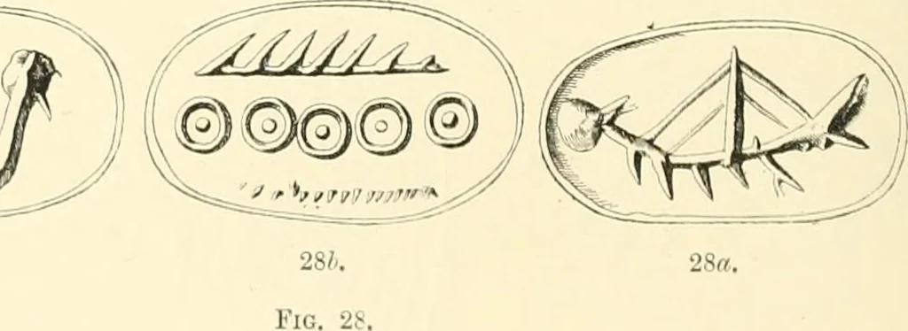 An illustration from Cretan pictographs and prae-Phoenician script. With an account of a sepulchral deposit at Hagios Onuphrios near Phaestos in its relation primitive Cretan and Aegean culture, 1895, leaf 35