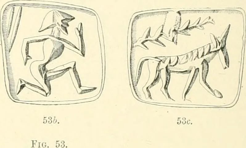 An illustration from Cretan pictographs and prae-Phoenician script. With an account of a sepulchral deposit at Hagios Onuphrios near Phaestos in its relation primitive Cretan and Aegean culture, 1895, leaf 77