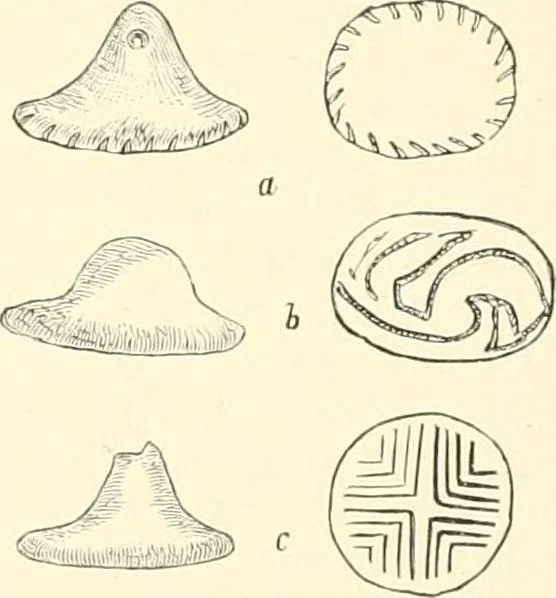 An illustration from Cretan pictographs and prae-Phoenician script. With an account of a sepulchral deposit at Hagios Onuphrios near Phaestos in its relation primitive Cretan and Aegean culture, 1895, leaf 79