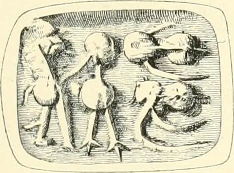 An illustration from Cretan pictographs and prae-Phoenician script. With an account of a sepulchral deposit at Hagios Onuphrios near Phaestos in its relation primitive Cretan and Aegean culture, 1895, leaf 82