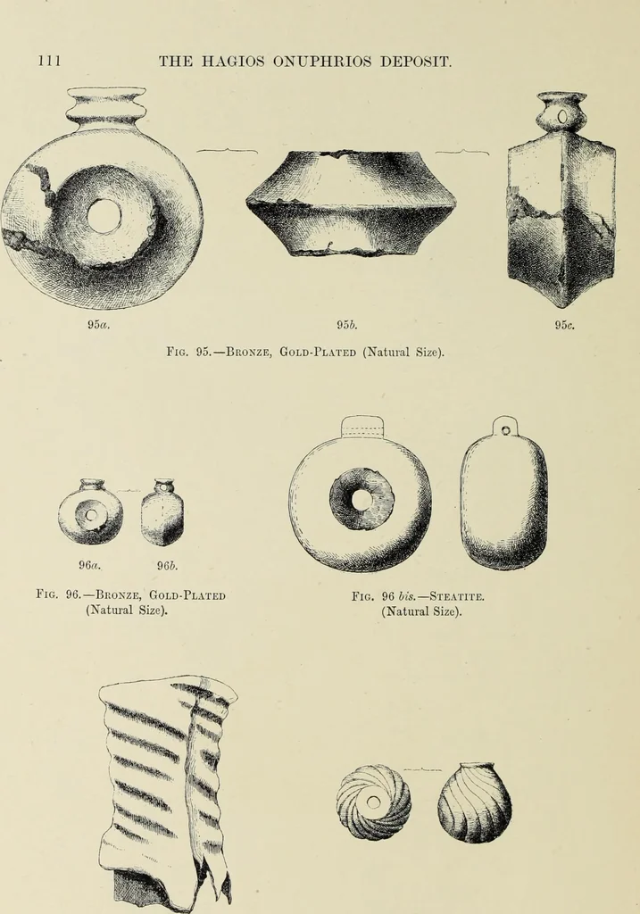 An illustration from Cretan pictographs and prae-Phoenician script : with an account of a sepulchral deposit at Hagios Onuphrios near Phaestos in its relation to primitive Cretan and Aegean culture, 1895, leaf 123