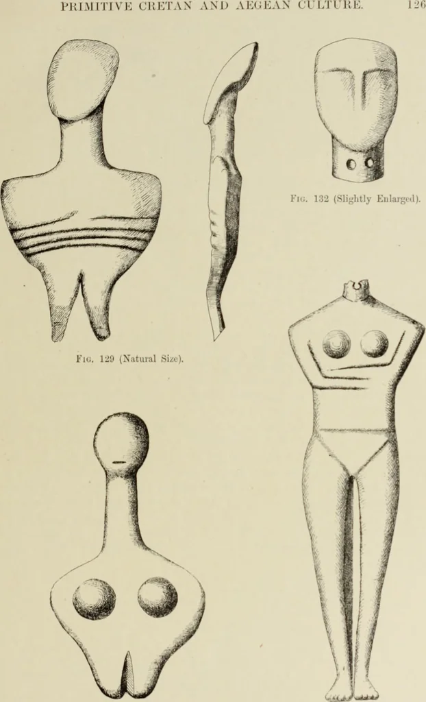 An illustration from Cretan pictographs and prae-Phoenician script : with an account of a sepulchral deposit at Hagios Onuphrios near Phaestos in its relation to primitive Cretan and Aegean culture, 1895, leaf 138