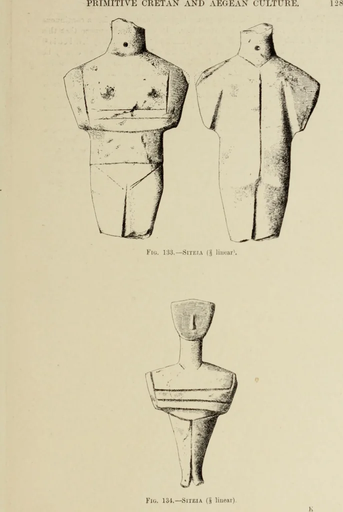 An illustration from Cretan pictographs and prae-Phoenician script : with an account of a sepulchral deposit at Hagios Onuphrios near Phaestos in its relation to primitive Cretan and Aegean culture, 1895, leaf 140