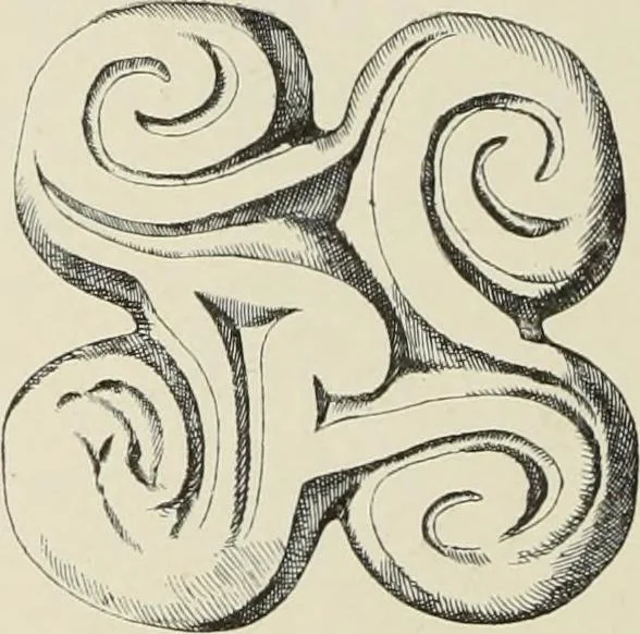 An illustration from Cretan pictographs and prae-Phoenician script : with an account of a sepulchral deposit at Hagios Onuphrios near Phaestos in its relation to primitive Cretan and Aegean culture, 1895, leaf 71