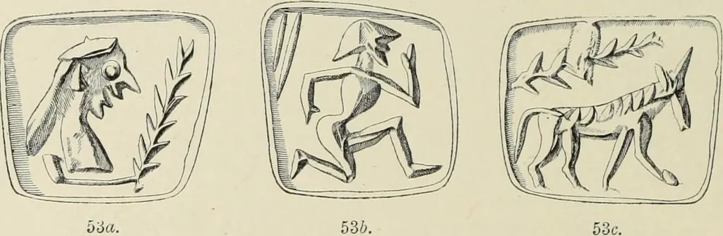 An illustration from Cretan pictographs and prae-Phoenician script : with an account of a sepulchral deposit at Hagios Onuphrios near Phaestos in its relation to primitive Cretan and Aegean culture, 1895, leaf 77