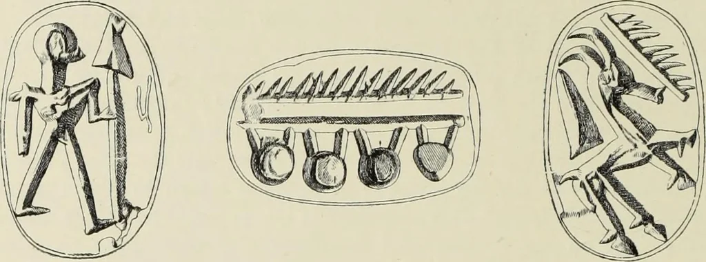 An illustration from Cretan pictographs and prae-Phoenician script : with an account of a sepulchral deposit at Hagios Onuphrios near Phaestos in its relation to primitive Cretan and Aegean culture, 1895, leaf 81