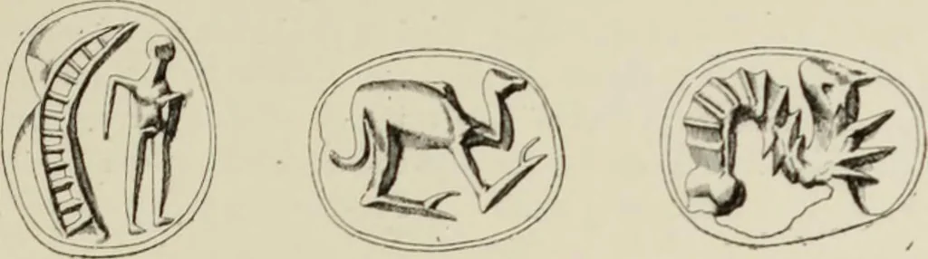 An illustration from Cretan pictographs and prae-Phoenician script : with an account of a sepulchral deposit at Hagios Onuphrios near Phaestos in its relation to primitive Cretan and Aegean culture, 1895, leaf 84