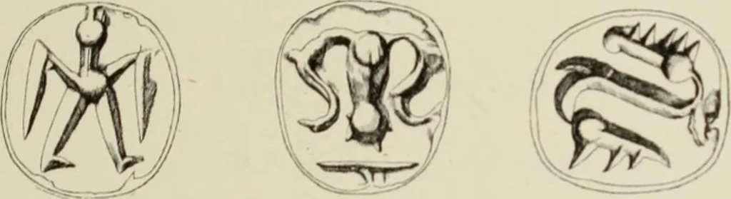 An illustration from Cretan pictographs and prae-Phoenician script : with an account of a sepulchral deposit at Hagios Onuphrios near Phaestos in its relation to primitive Cretan and Aegean culture, 1895, leaf 84