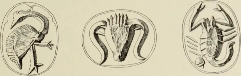 An illustration from Cretan pictographs and prae-Phoenician script : with an account of a sepulchral deposit at Hagios Onuphrios near Phaestos in its relation to primitive Cretan and Aegean culture, 1895, leaf 84