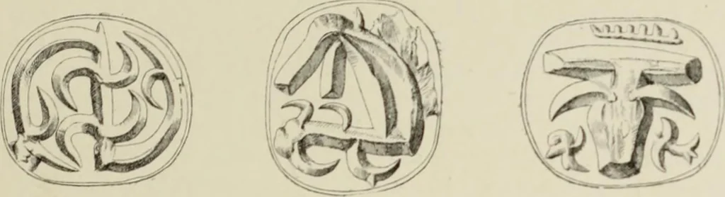 An illustration from Cretan pictographs and prae-Phoenician script : with an account of a sepulchral deposit at Hagios Onuphrios near Phaestos in its relation to primitive Cretan and Aegean culture, 1895, leaf 88