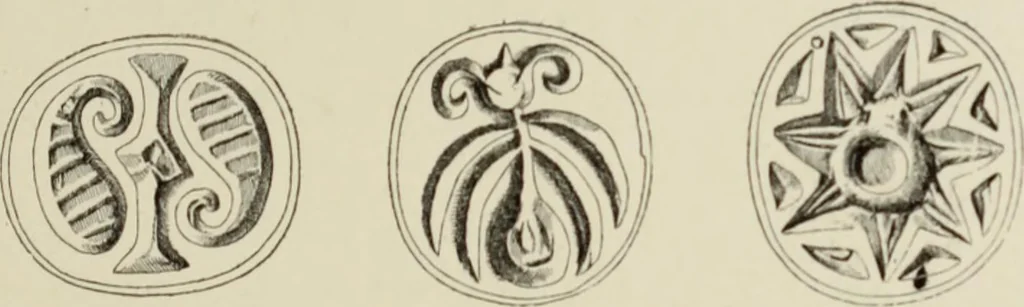 An illustration from Cretan pictographs and prae-Phoenician script : with an account of a sepulchral deposit at Hagios Onuphrios near Phaestos in its relation to primitive Cretan and Aegean culture, 1895, leaf 88