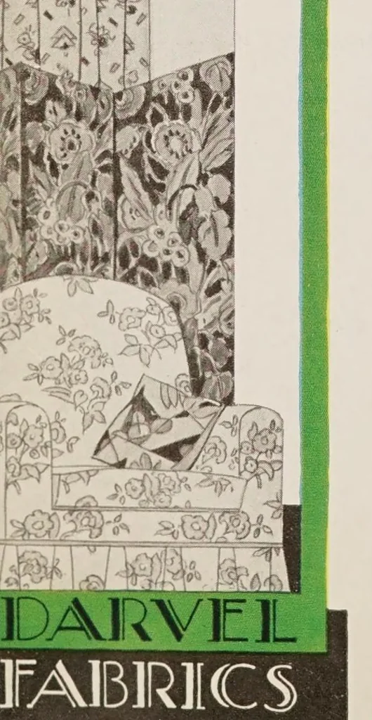An illustration from Cretonnes and their decorative uses, 1930, leaf 12