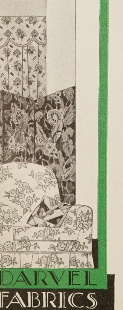 An illustration from Cretonnes and their decorative uses, 1930, leaf 6