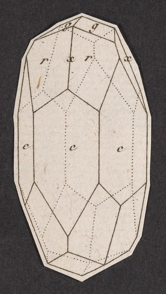 An illustration from Cristallographie planches [between 1780 and 1800?], 1780, leaf 67