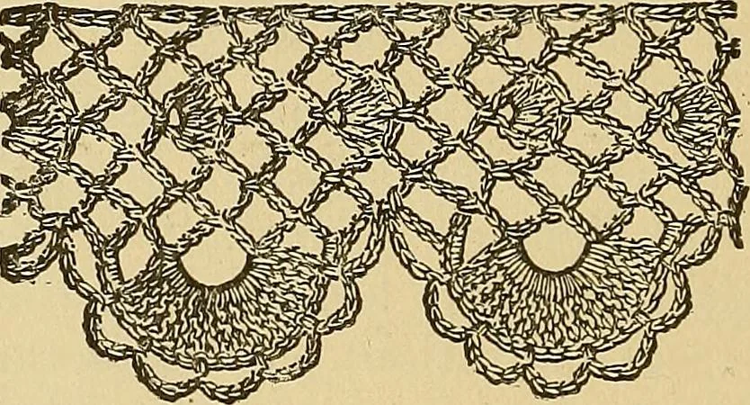 An illustration from Crochet series. No. 1-5, 1883, leaf 125
