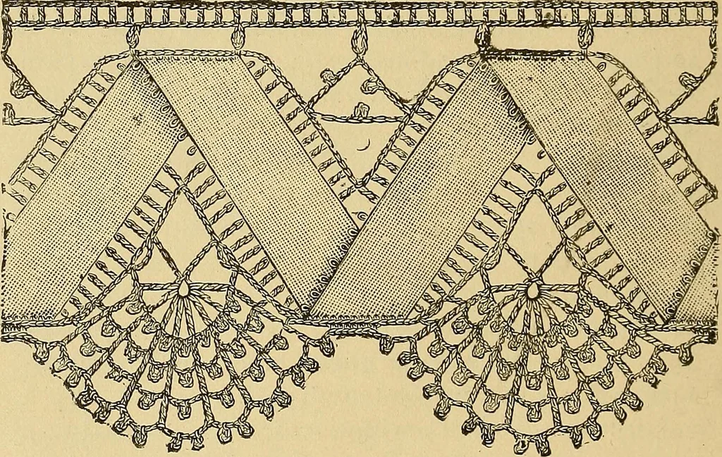 An illustration from Crochet series. No. 1-5, 1883, leaf 133