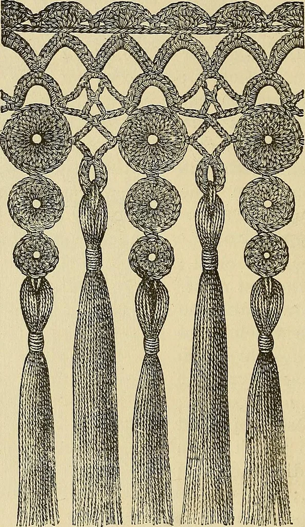 An illustration from Crochet series. No. 1-5, 1883, leaf 145