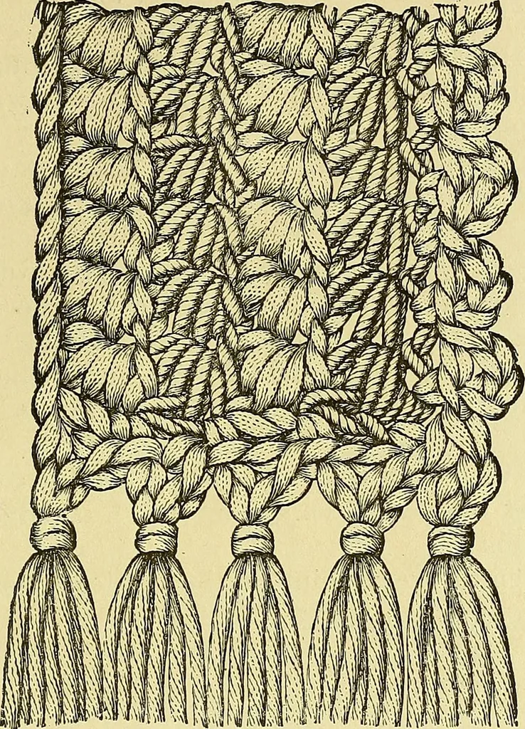 An illustration from Crochet series. No. 1-5, 1883, leaf 164