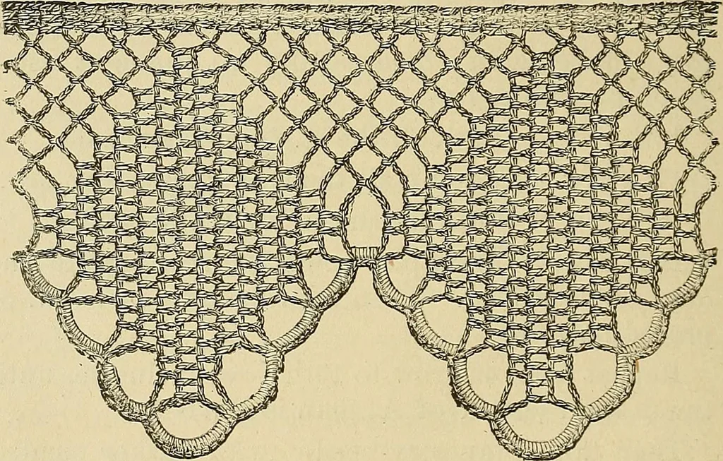 An illustration from Crochet series. No. 1-5, 1883, leaf 169
