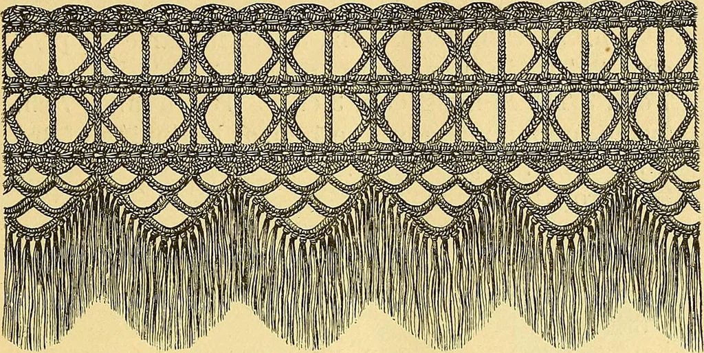 An illustration from Crochet series. No. 1-5, 1883, leaf 44