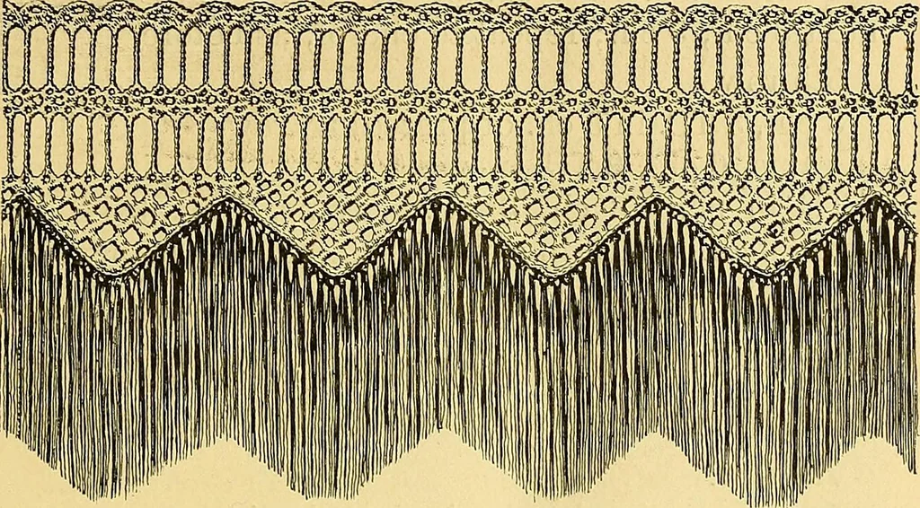An illustration from Crochet series. No. 1-5, 1883, leaf 46