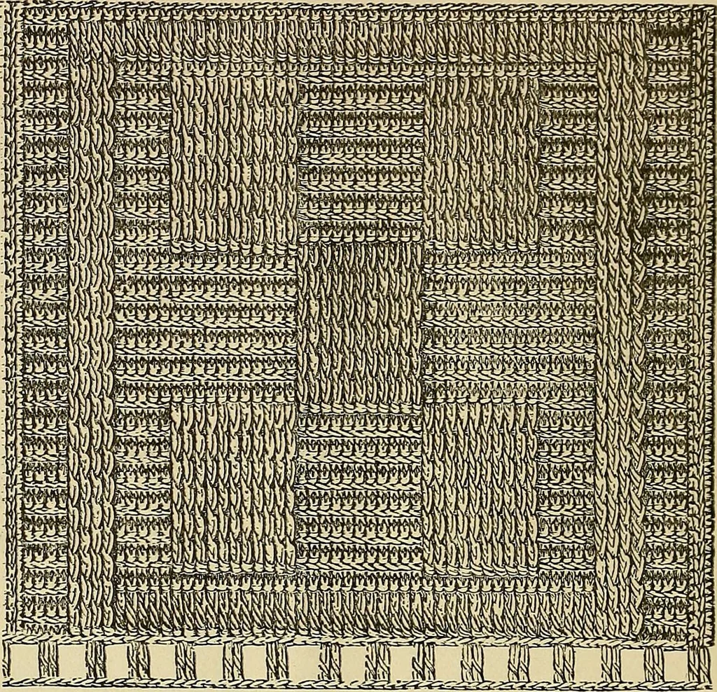 An illustration from Crochet series. No. 1-5, 1883, leaf 89