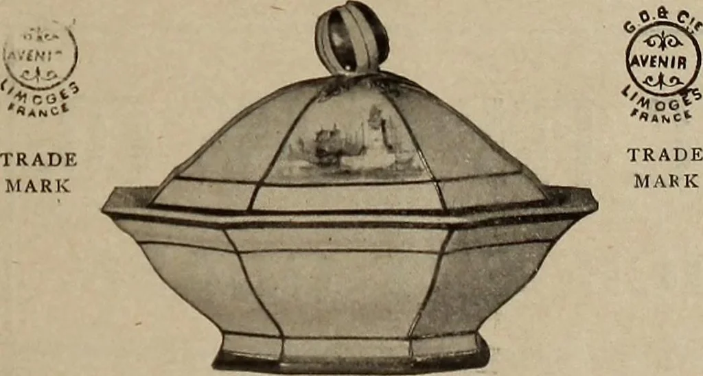 An illustration from Crockery & glass journal, 1875, leaf 134