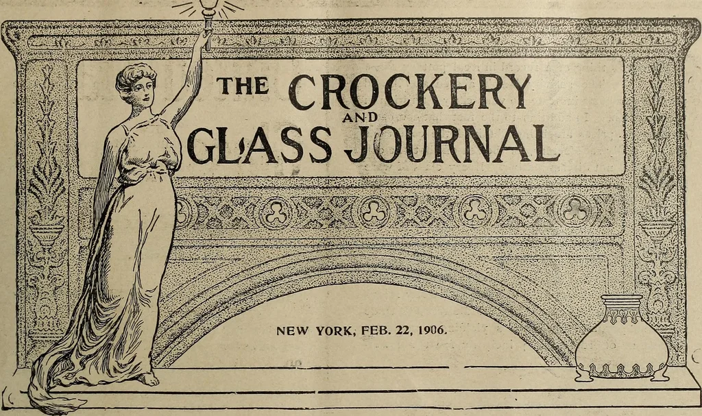 An illustration from Crockery & glass journal, 1875, leaf 210