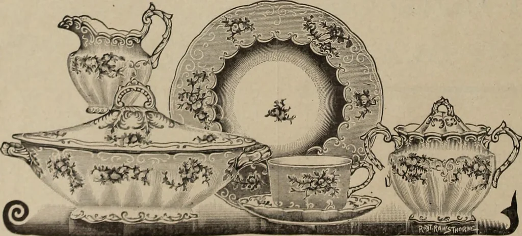 An illustration from Crockery & glass journal, 1875, leaf 27
