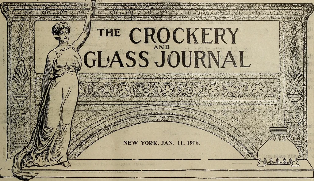 An illustration from Crockery & glass journal, 1875, leaf 38