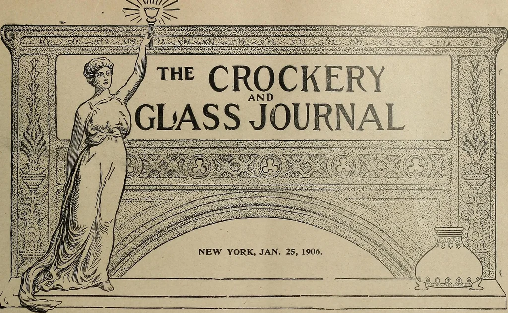 An illustration from Crockery & glass journal, 1875, leaf 86