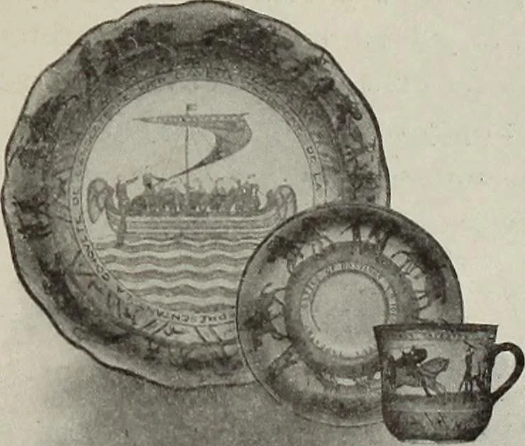 An illustration from Crockery & glass journal, 1875, leaf 410