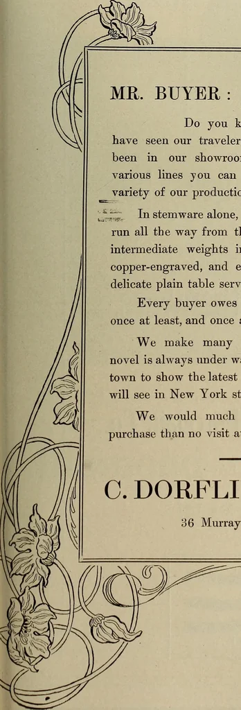 An illustration from Crockery & glass journal, 1875, leaf 466