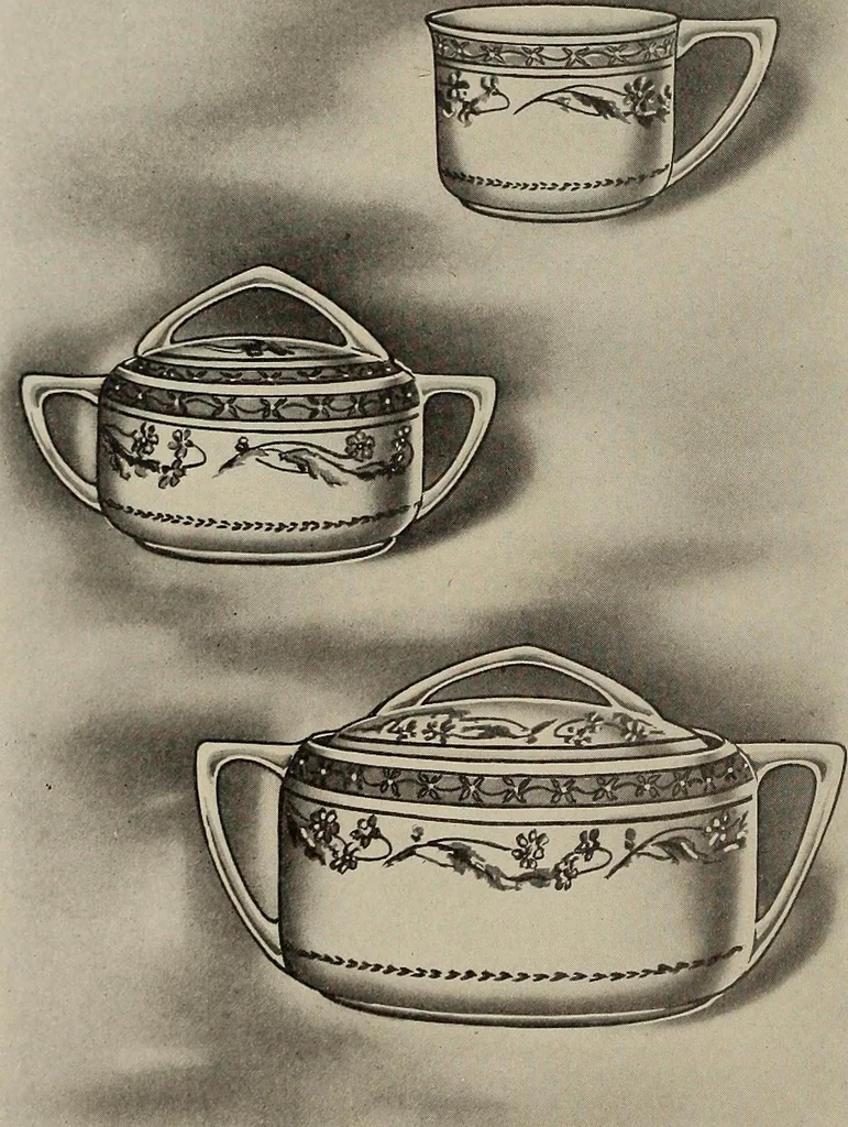 An illustration from Crockery & glass journal, 1875, leaf 585
