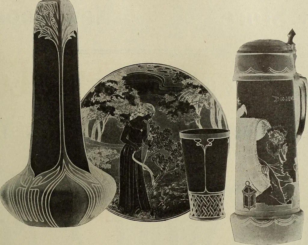 An illustration from Crockery & glass journal, 1875, leaf 600