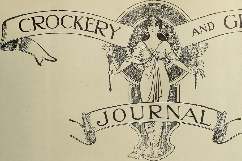 An illustration from Crockery & glass journal, 1875, leaf 606