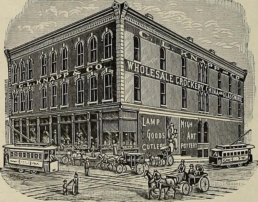An illustration from Crockery & glass journal, 1875, leaf 383